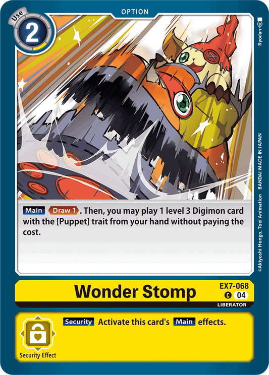 Wonder Stomp - Digimon LIBERATOR - Common - EX7-068 C