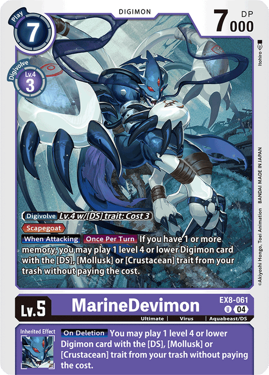 MarineDevimon - Chain of Liberation - Uncommon - EX8-061 U