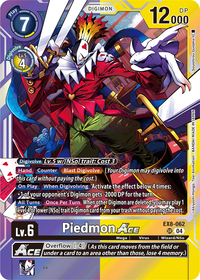Piedmon ACE - Chain of Liberation - Super Rare - EX8-062 SR