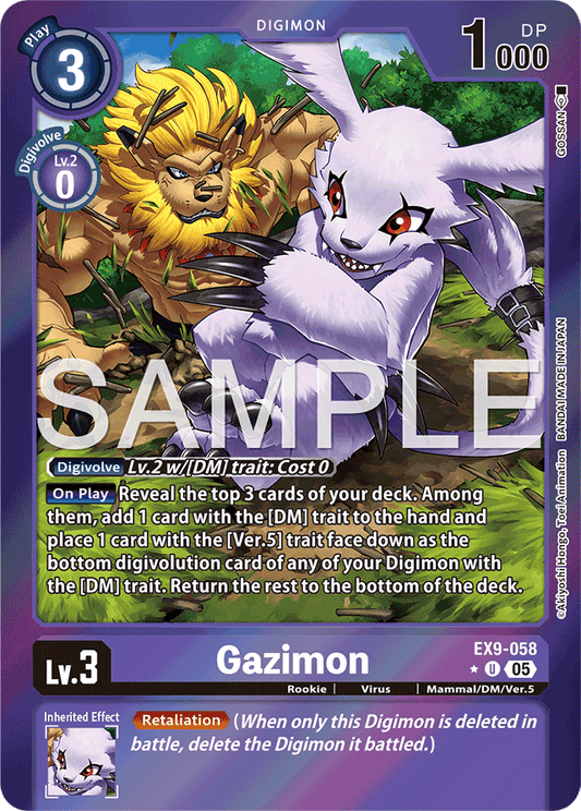 Gazimon (Limited Foil) - Versus Monsters - Uncommon - EX9-058 U