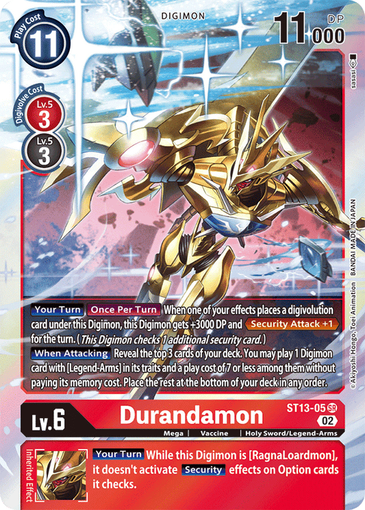 Durandamon - Starter Deck 13: Ragnaloardmon - Super Rare - ST13-05 SR