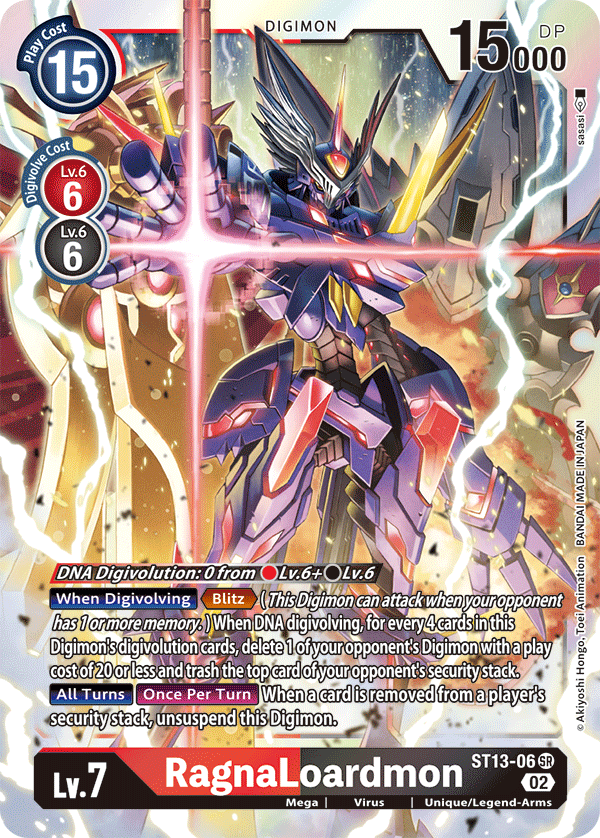 RagnaLoardmon - Starter Deck 13: Ragnaloardmon - Super Rare - ST13-06 SR