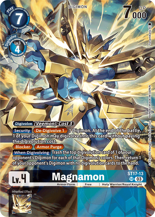 Magnamon - Starter Deck 17: Double Typhoon Advanced Deck Set - Super Rare - ST17-13 SR