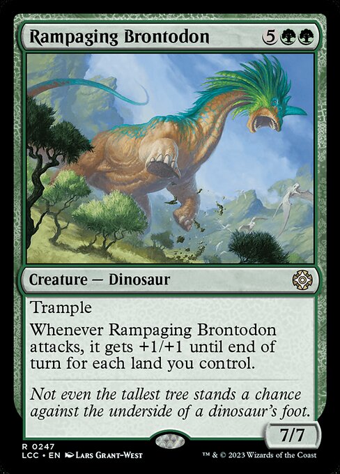 Rampaging Brontodon - Commander: The Lost Caverns of Ixalan - R - 247