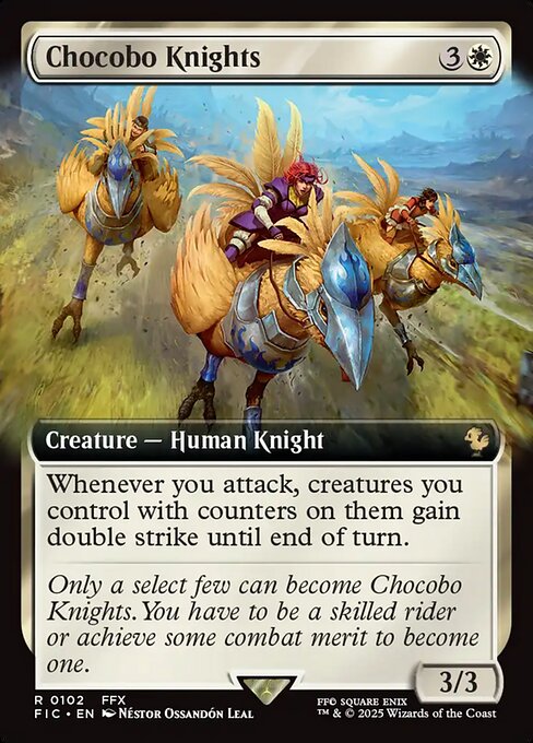 Chocobo Knights (Extended Art) - Commander: FINAL FANTASY - R - 102