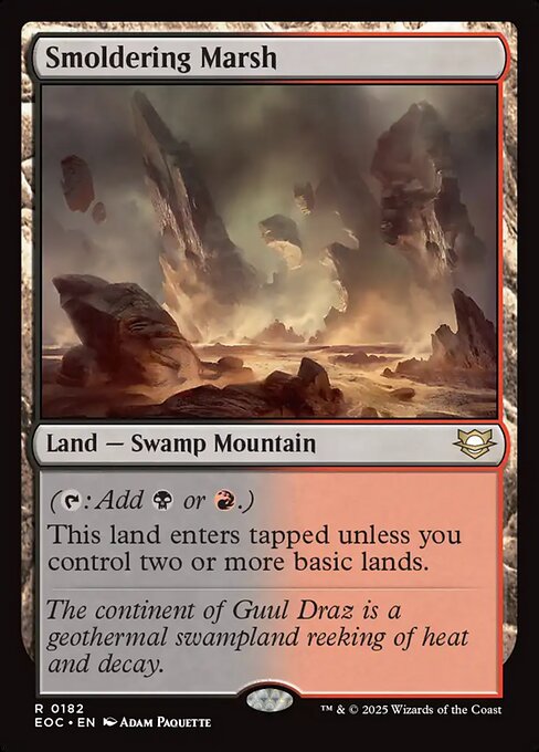 Smoldering Marsh - Commander: Edge of Eternities - R - 182
