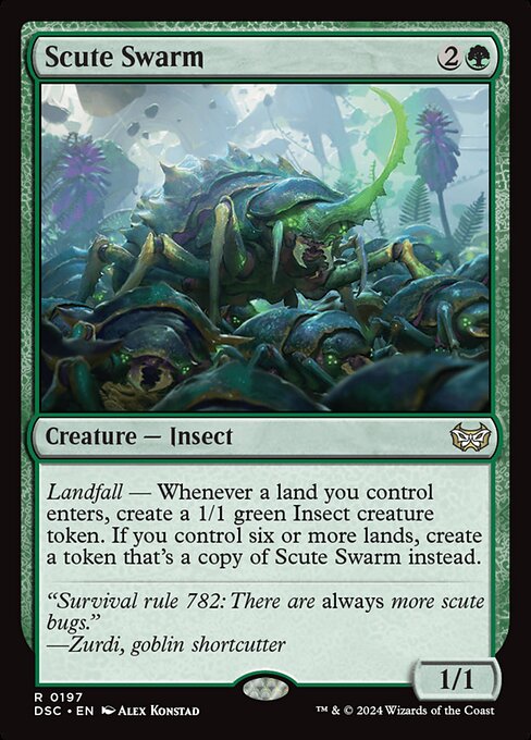Scute Swarm - Commander: Duskmourn: House of Horror - R - 197