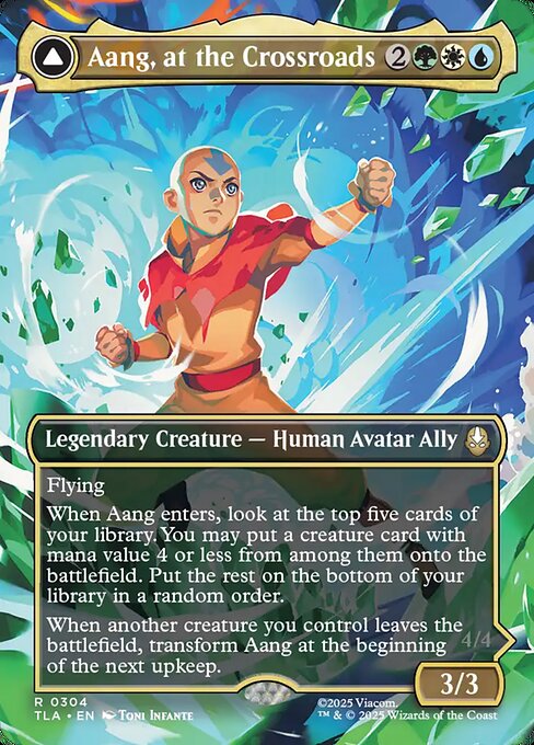 Aang, at the Crossroads (Borderless) - Avatar: The Last Airbender - R - 304
