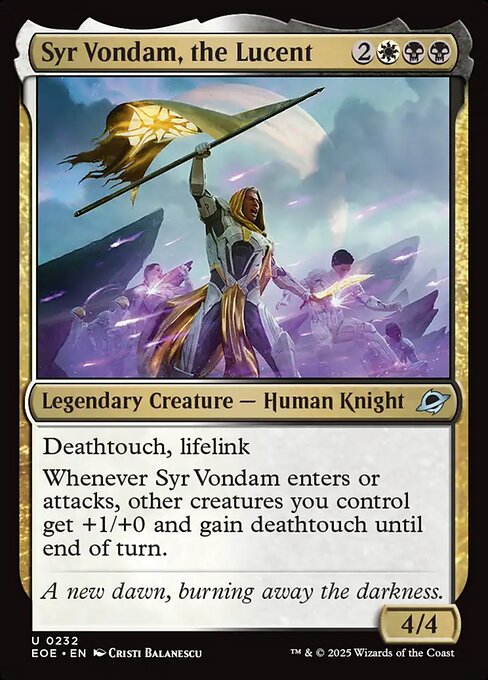 Syr Vondam, the Lucent - Edge of Eternities - U - 232