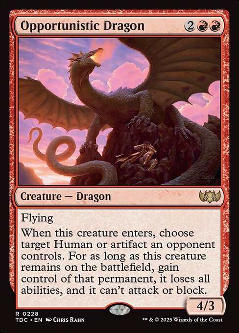 Opportunistic Dragon - Commander: Tarkir: Dragonstorm - R - 228