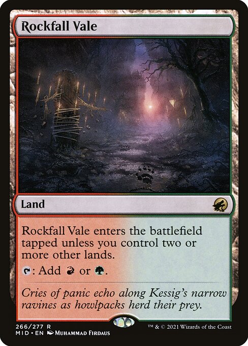 Rockfall Vale - Innistrad: Midnight Hunt - R - 266