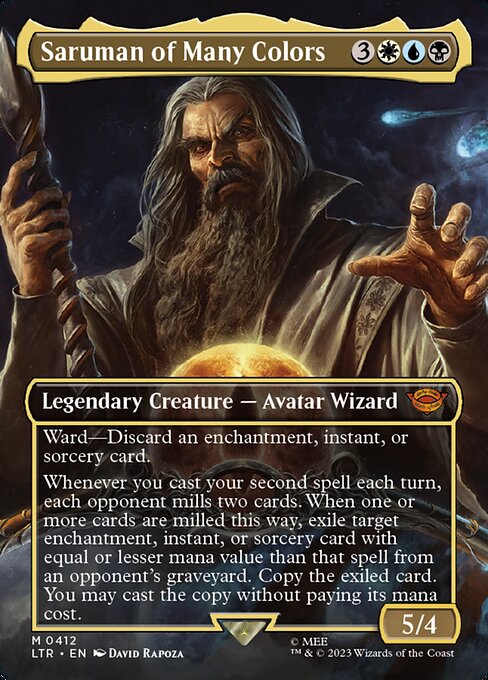 Saruman of Many Colors (Borderless) - Universes Beyond: The Lord of the Rings: Tales of Middle-earth - M - 412