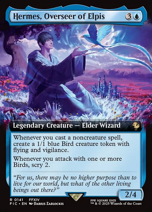 Hermes, Overseer of Elpis (Extended Art) - Commander: FINAL FANTASY - R - 141