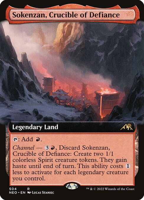Sokenzan, Crucible of Defiance (Extended Art) - Kamigawa: Neon Dynasty - R - 504