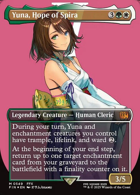 Yuna, Hope of Spira (Borderless) (Surge Foil) - FINAL FANTASY - M - 549