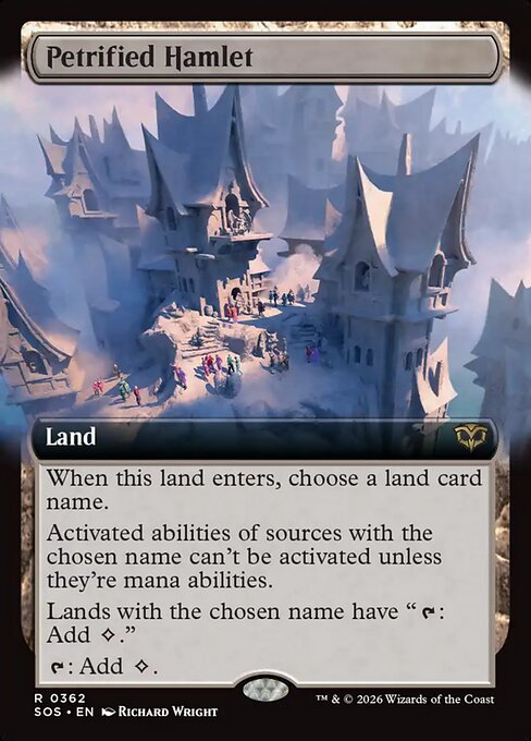Petrified Hamlet (Extended Art) - Secrets of Strixhaven - R - 362