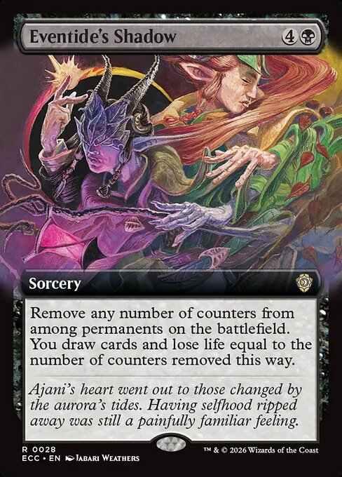 Eventide's Shadow (Extended Art) - Commander: Lorwyn Eclipsed - R - 28