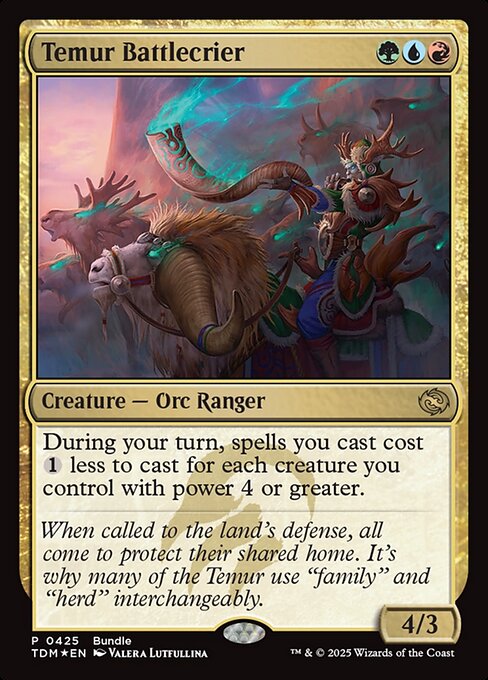 Temur Battlecrier (TDM Bundle) - Unique and Miscellaneous Promos - P - 425