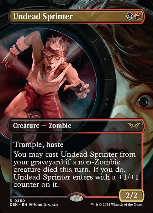 Undead Sprinter (Borderless) - Duskmourn: House of Horror - R - 350