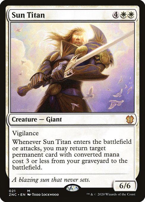 Sun Titan - Commander: Zendikar Rising - M - 21