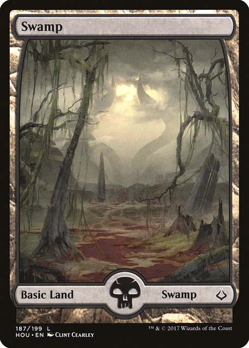 Swamp (187) - Full Art - Hour of Devastation - L - 187