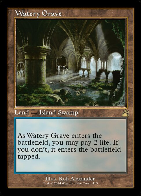 Watery Grave (Retro Frame) - Ravnica Remastered - R - 415
