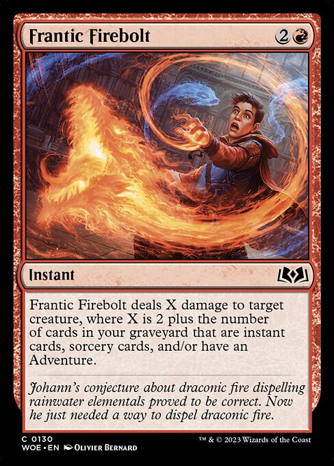 Frantic Firebolt - Wilds of Eldraine - C - 130