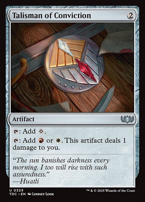 Talisman of Conviction - Commander: Tarkir: Dragonstorm - U - 329