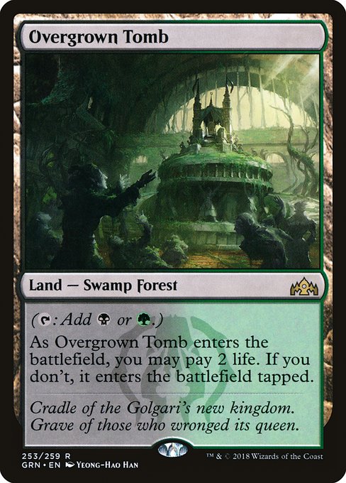 Overgrown Tomb - Guilds of Ravnica - R - 253