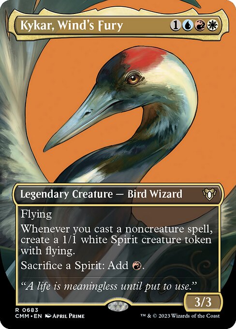 Kykar, Wind's Fury (Borderless) - Commander Masters - R - 683