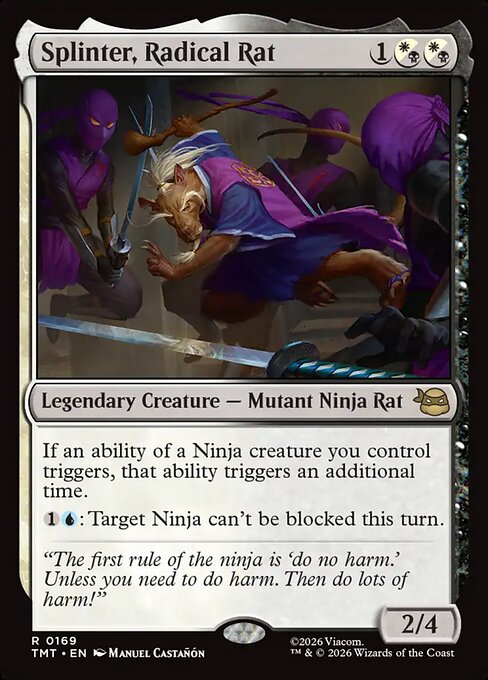 Splinter, Radical Rat - Teenage Mutant Ninja Turtles - R - 169
