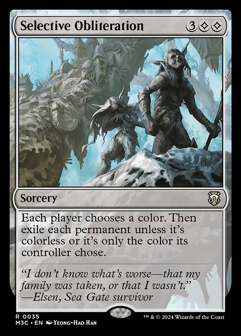 Selective Obliteration (Ripple Foil) - Commander: Modern Horizons 3 - R - 35