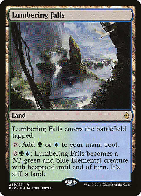 Lumbering Falls - Battle for Zendikar - R - 239