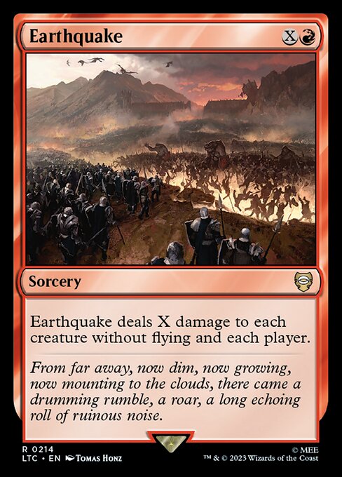 Earthquake - Commander: The Lord of the Rings: Tales of Middle-earth - R - 214
