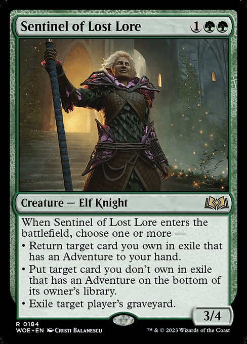Sentinel of Lost Lore - Wilds of Eldraine - R - 184