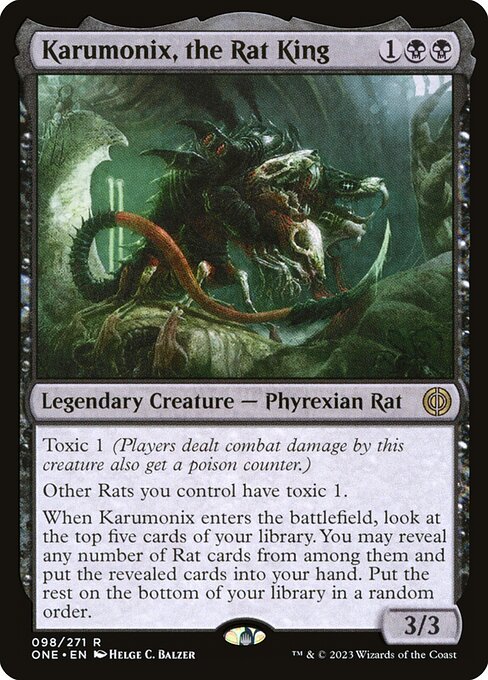 Karumonix, the Rat King - Phyrexia: All Will Be One - R - 98