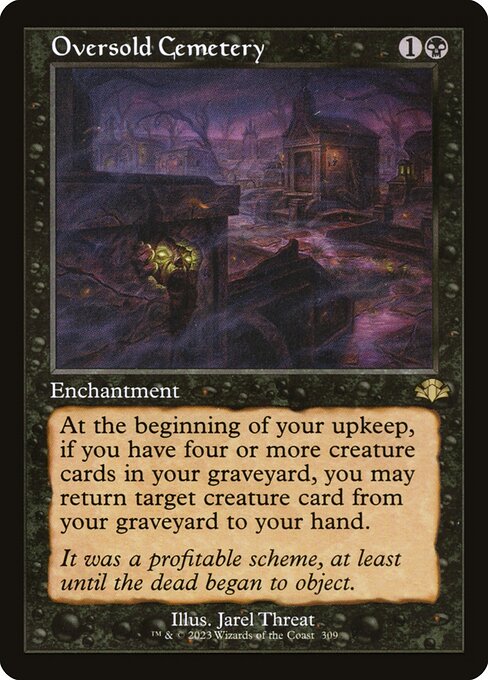 Oversold Cemetery (Retro Frame) - Dominaria Remastered - R - 309