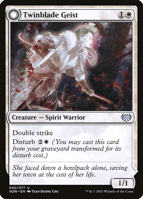 Twinblade Geist - Innistrad: Crimson Vow - U - 40