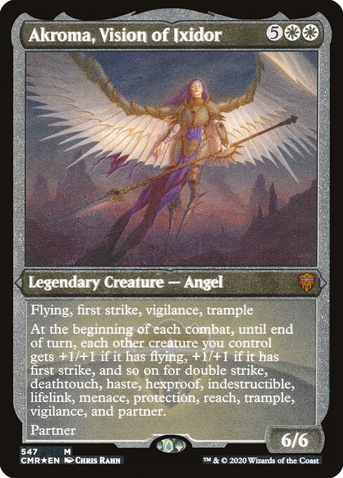 Akroma, Vision of Ixidor (Foil Etched) - Commander Legends - M - 547
