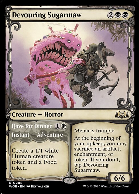Devouring Sugarmaw (Showcase) - Wilds of Eldraine - R - 288