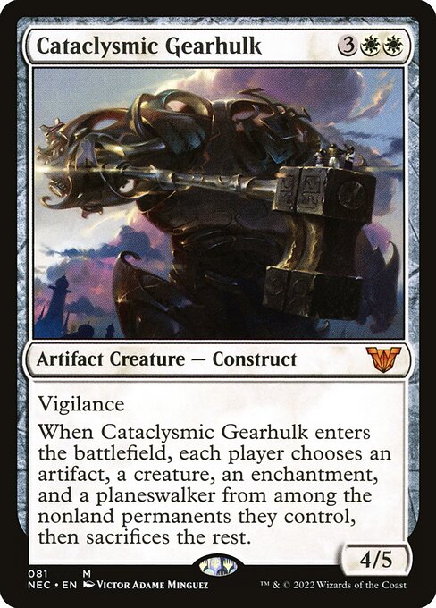 Cataclysmic Gearhulk - Commander: Kamigawa: Neon Dynasty - M - 81