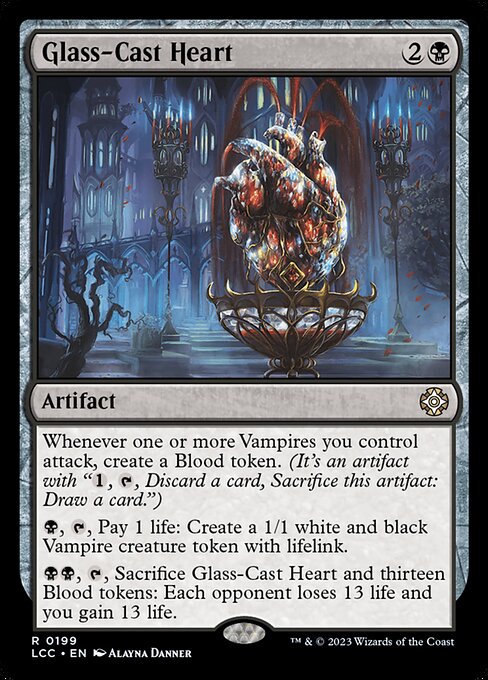 Glass-Cast Heart - Commander: The Lost Caverns of Ixalan - R - 199
