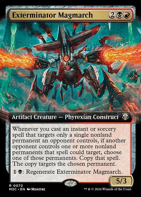 Exterminator Magmarch (Extended Art) (Ripple Foil) - Commander: Modern Horizons 3 - R - 72