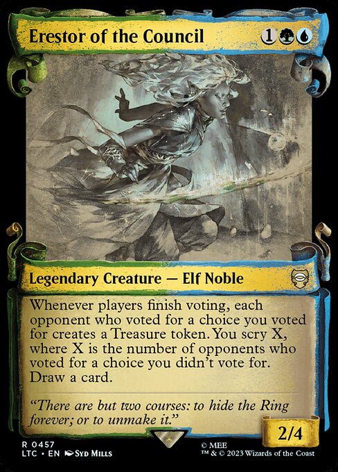 Erestor of the Council (Showcase Scrolls) - Commander: The Lord of the Rings: Tales of Middle-earth - R - 457