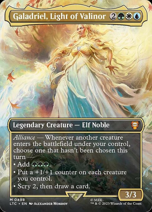 Galadriel, Light of Valinor (Borderless) - Commander: The Lord of the Rings: Tales of Middle-earth - M - 498