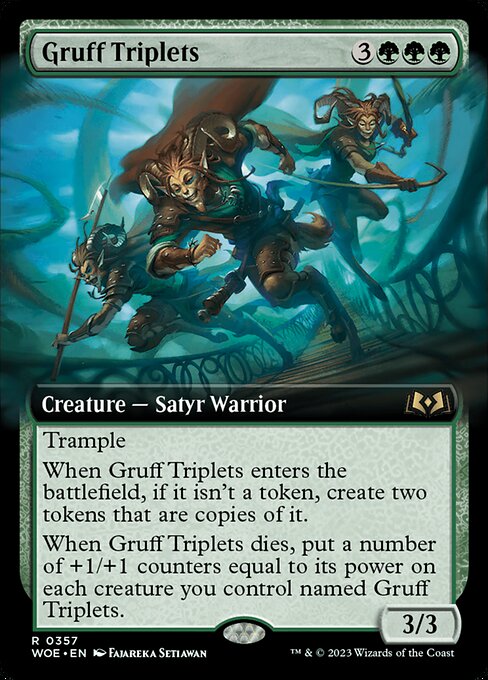 Gruff Triplets (Extended Art) - Wilds of Eldraine - R - 357