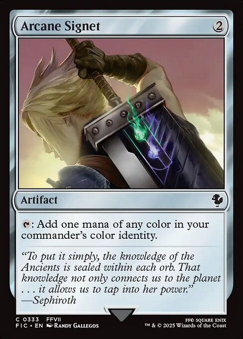 Arcane Signet (0333) (Surge Foil) - Commander: FINAL FANTASY - C - 333