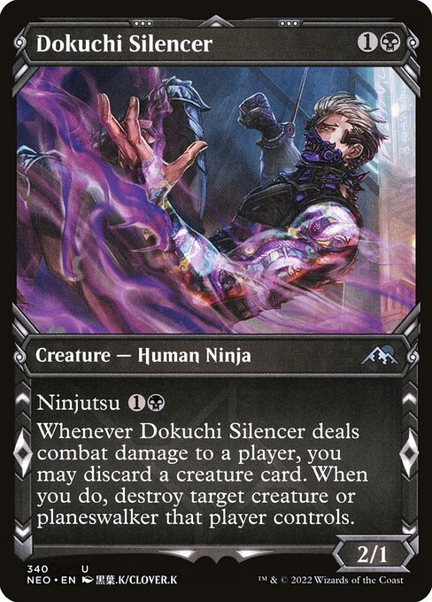 Dokuchi Silencer (Showcase) - Kamigawa: Neon Dynasty - U - 340