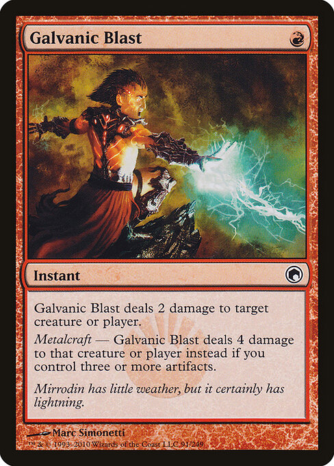 Galvanic Blast - Scars of Mirrodin - C - 91