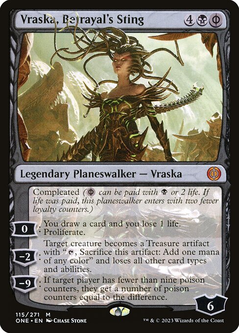 Vraska, Betrayal's Sting - Phyrexia: All Will Be One - M - 115